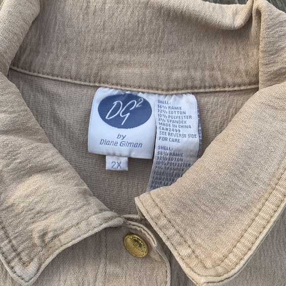 DG 2 by Diane Gilman Peplum Jean Jacket 2 in 1 - Picture 2 of 7